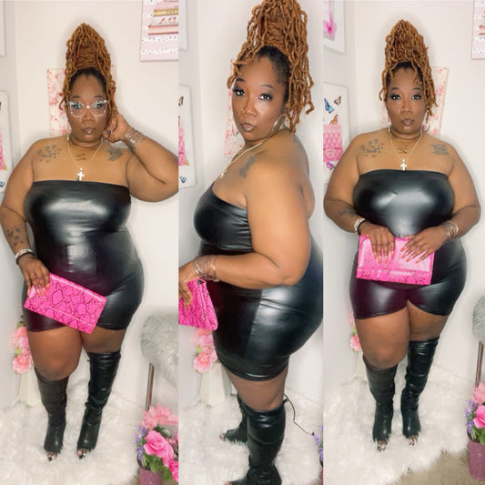 Leather Romper