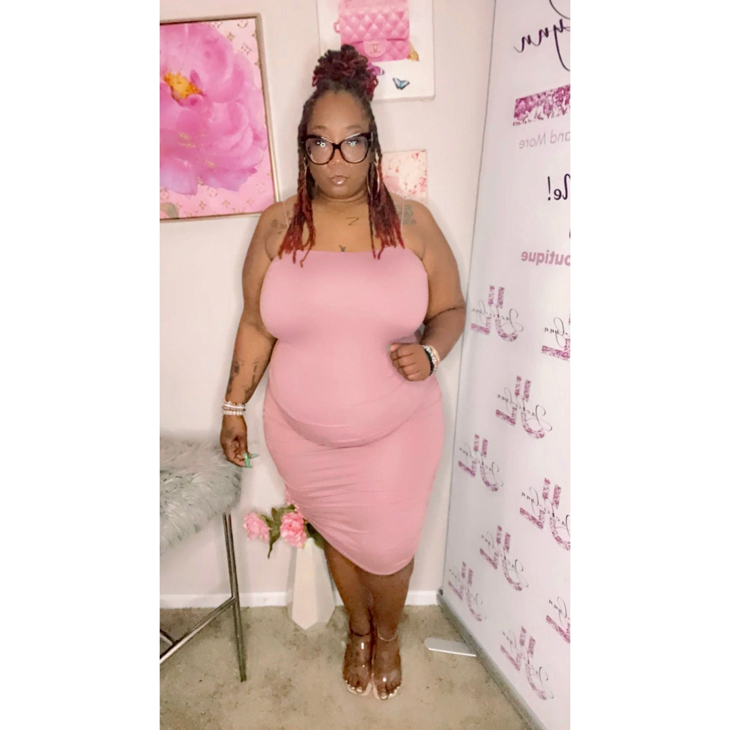 Marvelous Mauve two piece Dress