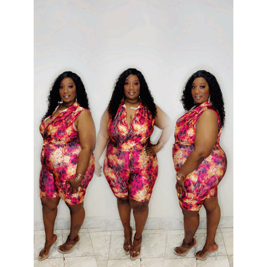 Pink snakeskin set