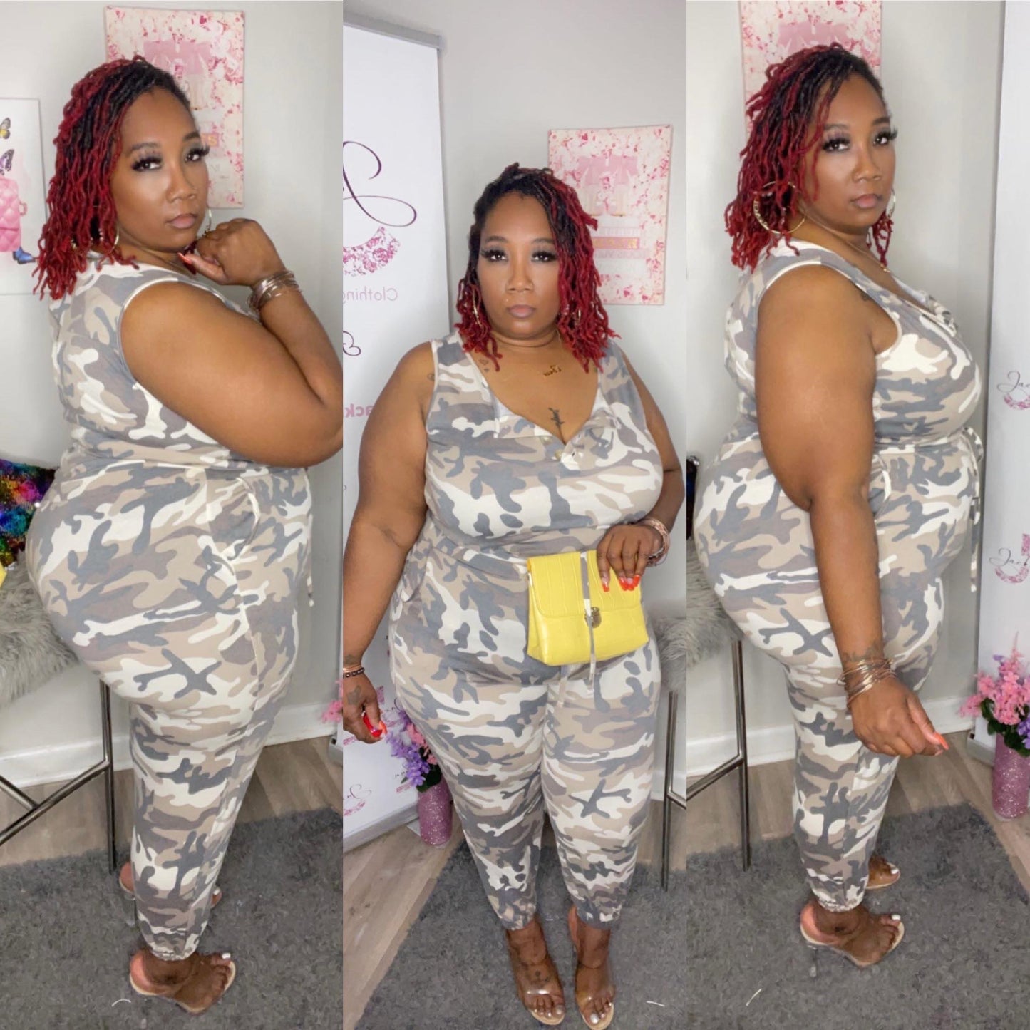 Army fatigue Romper