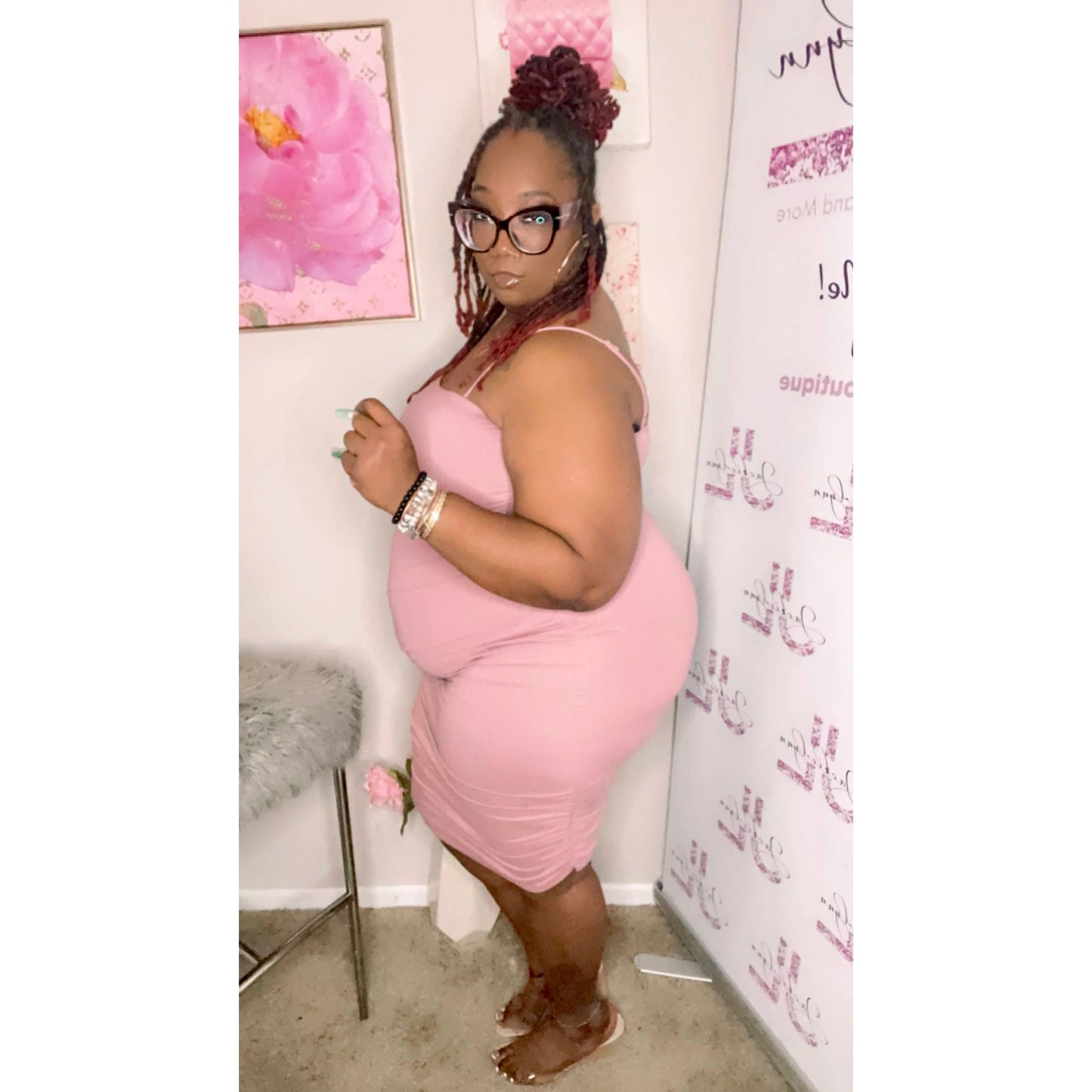 Marvelous Mauve two piece Dress