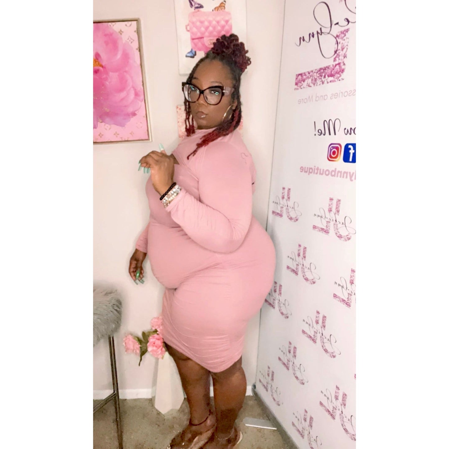 Marvelous Mauve two piece Dress