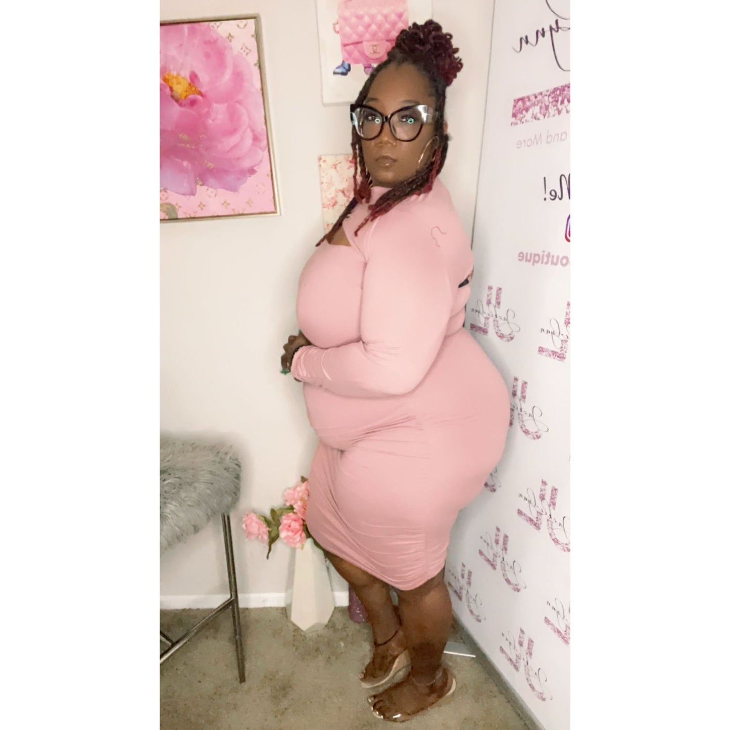 Marvelous Mauve two piece Dress