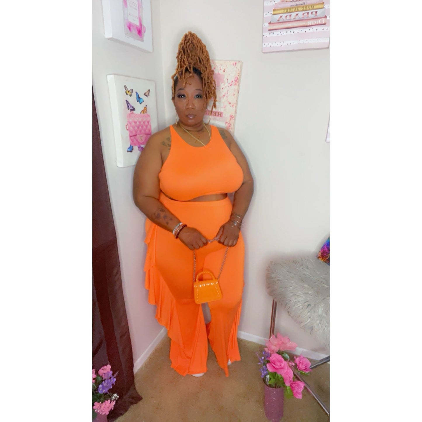 Sundance orange Two piece set