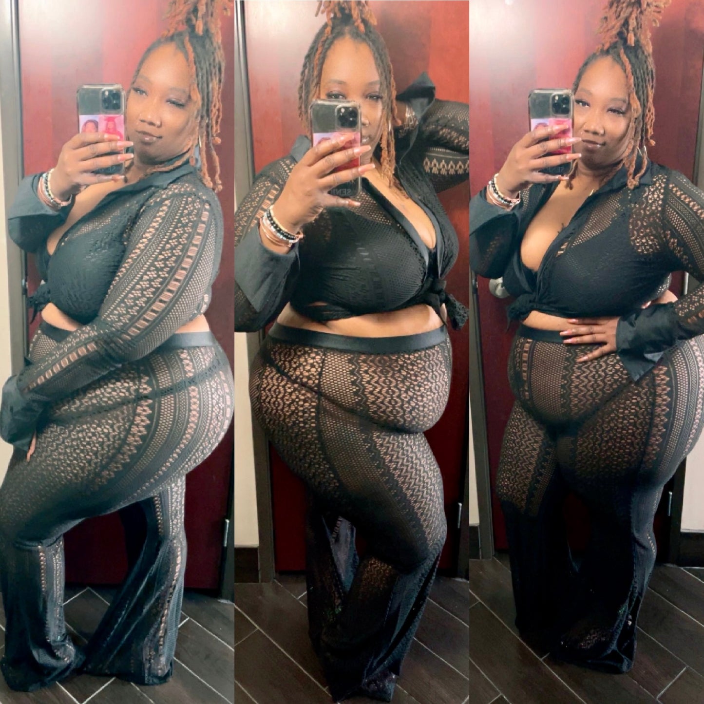 See All through two pieces set