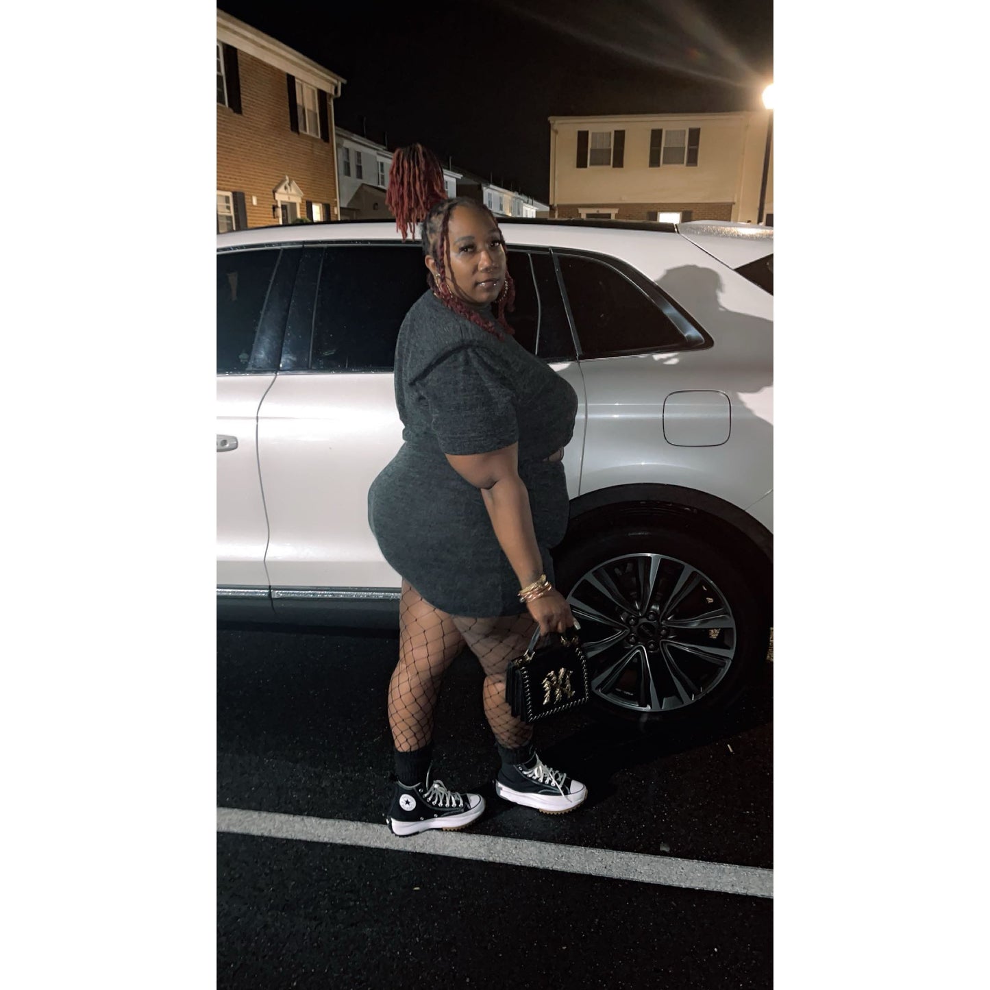 Charcoal two piece skirt set