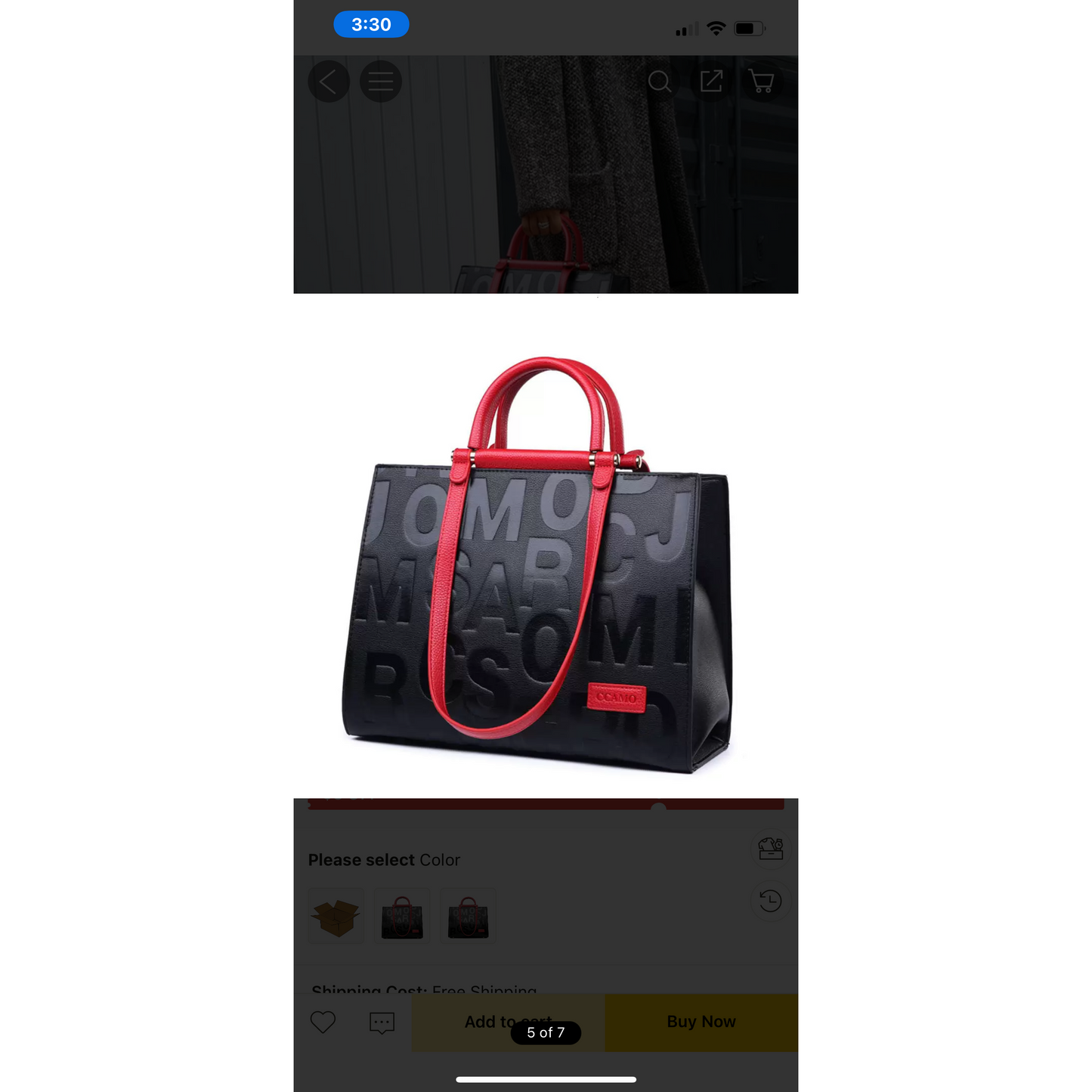 Leather letter Bag