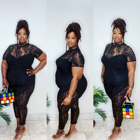 The Puzzled Mesh Romper
