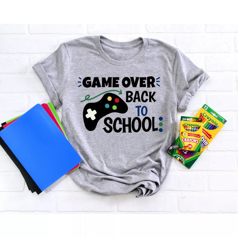 Game over back to school shirt